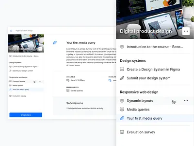 Eduflow class page & sidebar edtech eduflow figma sidebar sidebar menu