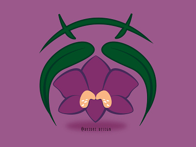 Orchid - 蘭/兰 lán chinese character chinese culture design flower flower illustration illustration illustration typography orchid typography
