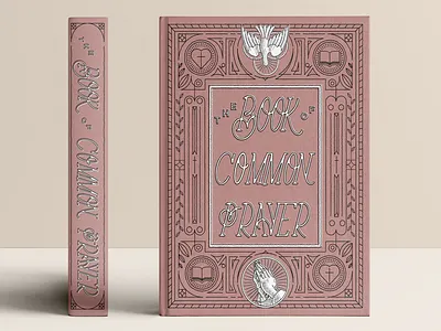 Book of Common Prayer Cover book book cover cover design graphic design hand icon illustration typography vector