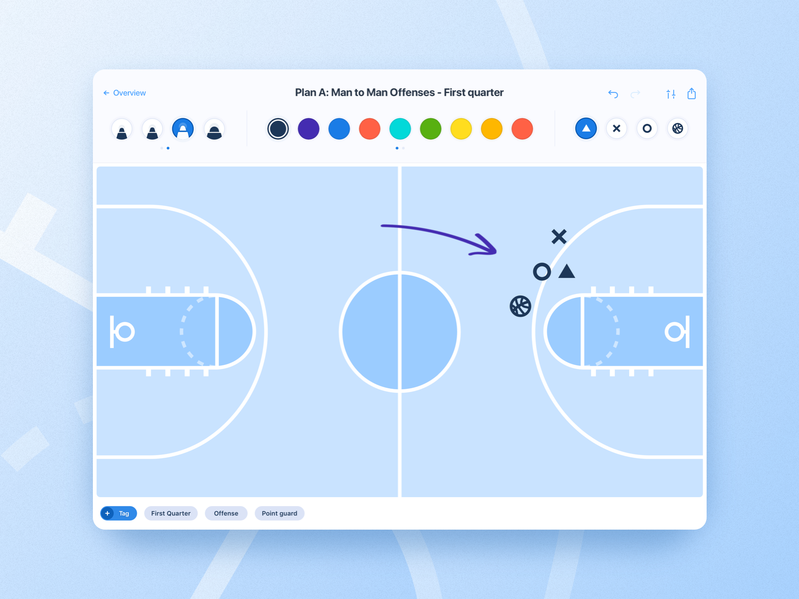 Example of Basketball iPad App