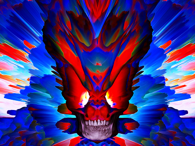 Crystal Skull Experiment 2019 abstract abstract art abstract design art artis blast colorful creativity daily design experiment illustration india indianartist kolkata photoshop skull skull art skullart space