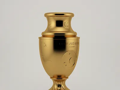 Copa America Trophy 3D model 3d 3d model 3d modeling 3dsmax america brasil copa copa america footbal gold rendering trophy vray