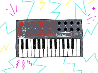 Learning new skills is good for you ambient art design edm electronic folk illustration learning music space