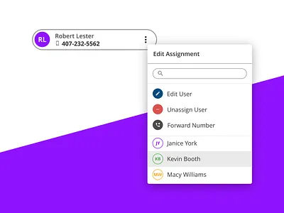 Popover with Actions app buttons clean design minimal simple ui ux vector web
