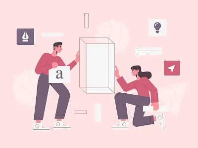 Branding Concept character concept design flat flat designs free free resource freepik illustration landing design landing page vector