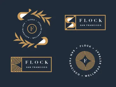 Birds of a Feather Flock Together bird bird logo brand brand identity branding circle crop flock logo ui wreath