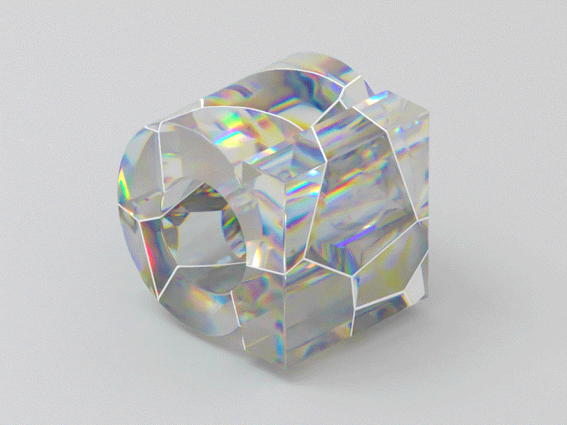 Futura 3d cinema4d iridescent letter lettering materials octan octane octane render octanerender rainbow turbaba