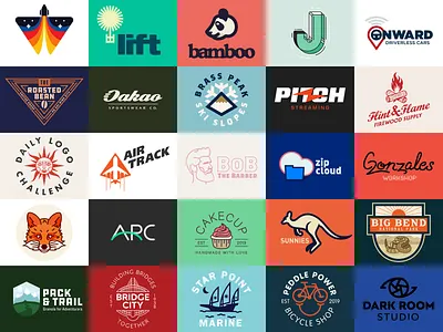 Daily Logo Challenge - First 25 branding daily logo design icon illustration logo logo design mark symbol type typography vector