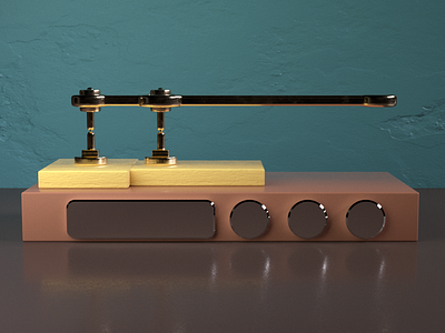 B Morse Code 36daysoftype 3d cinema4d morse code