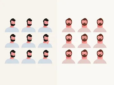 Character Emotions characters design decorations design emotions illustration vector