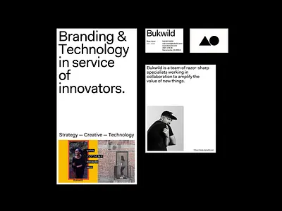 Bukwild Collateral brand brand design branding business card collateral