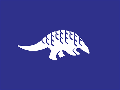 Pangolin animal blue bowo456 branding design graphic logo mark pangolin