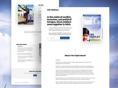 The Triplet Novel Website ui ux web website