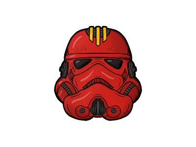 Trooper 2d apple empire handdrawn illustration pen procreate starwars stormtrooper