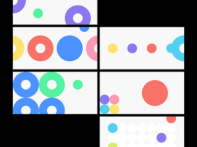 Habit — Daily Tracker. In-App Illustrations abstract app branding circles clean colors colours illustration set ui ux vector