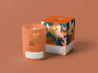 Candēla Concept Art #002 australia candle packaging candles candēla den of foxes den of foxes graphic design packaging design