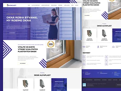 Alfaplast landing layout ui web webdesign website windows