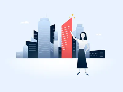 Onboarding funnel : company information illustration company diy illustration onboarding ui design