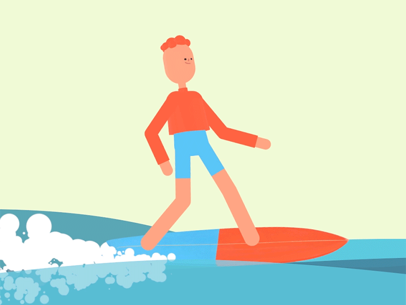 Surf 3d after effects animation 2d autodesk maya element 3d illustration joysticks motionlovers rubberhose sliders