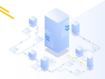 blockchain for m3m blockchain btc crypto cryptocurrency design illustration illustrator ui vector web design