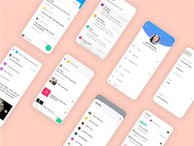 Mobile App cards design mobile mobile app design ui