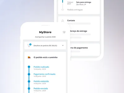 Order tracking at Nuvemshop's checkout checkout ecommerce platform order tracking placeholder platform shipping timeline tracking