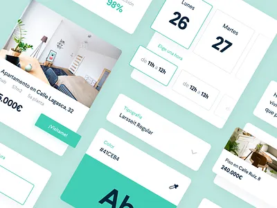 Visitame App Components app design real estate visitame website
