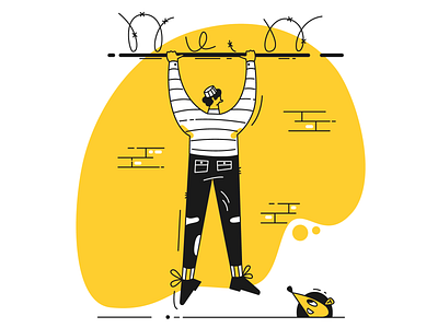 Logged out! app illustration character design flat illustration illustrations illustrator logged out ui ui illustration vector web web illustration website