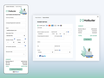 Checkout for mobile and web animation illustration mobile ui ui ux web app
