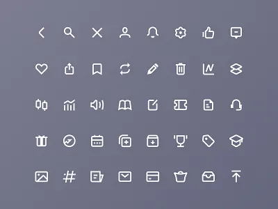 ICON app branding clean design icon illustration logo news quotes stock