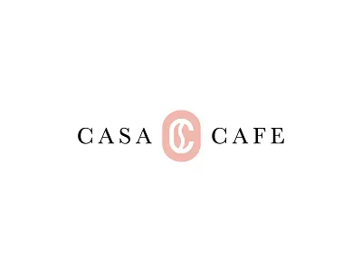 Casa Cafe bean beans casa clean coffee elegant geometric logo minimal