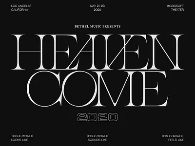 Heaven Come 2020 - Los Angeles, May 21-23 2020 bethel bethel music conference event heaven come