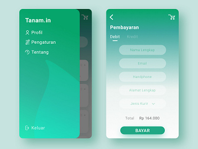 Tanam.in app branding design form icon illustration post typography ui user interface ux vector