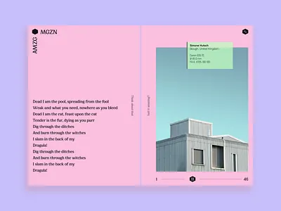 Amzg◆Mgzn Quick Concept artwork design layout minimalism web webdesign website