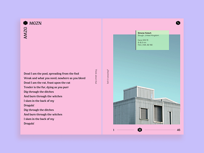 Amzg◆Mgzn Quick Concept artwork design layout minimalism web webdesign website