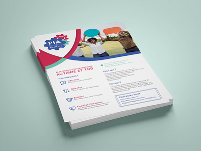 Flyer PIA association autism edition flyer flyer artwork flyer design flyer template pia print