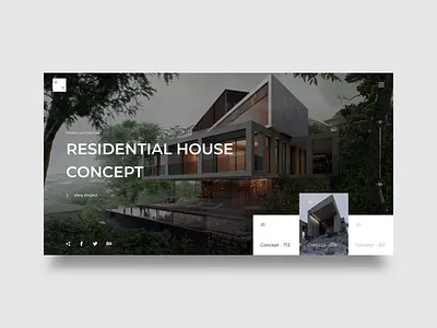 Modern Architecture - Web concept architecht arounda concept design desktop interface sketch ui web