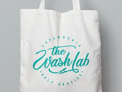 The Wash lab black circle clothes draw glyndon hanger laundry lettering logo logotype old retro script service typography wash washing