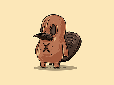 Platterpuss animal illustration ipad pro nuts outside ovaries platypus procreate toy x