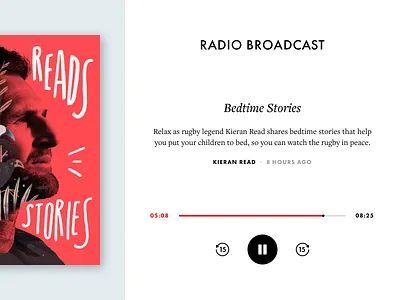 Radio Broadcast album broadcast controller freight text futura pause play podcast radio