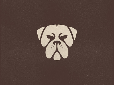 Dog animal animallogo bark bulldog dog dogface doglogo expression face growl heroic logo mascot negativespace puppy stoic