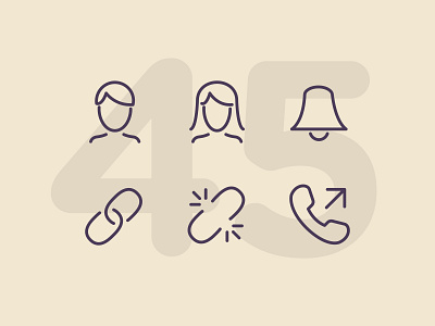 Day 45 icon icon set icons illustration interface line ui vector