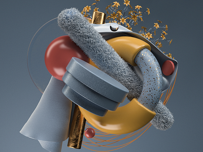 Exploration 1 3d background branding c4d design identity illustration photoshop render render 3d website