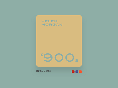 Font and colors defined the decades - 1900' branding color decades design flat font landing minimal typography ui web