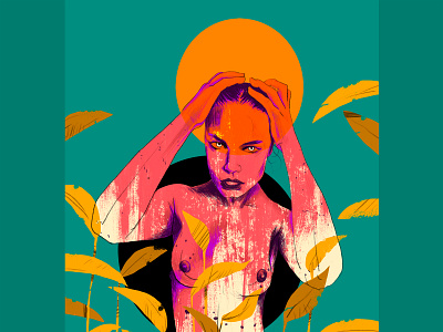 Superior art design digital drawing dribbble fasion illustration models