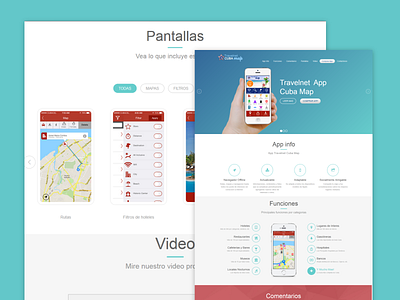 Web App Cubapp app design hotels ios travel website