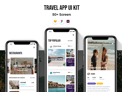 Travel & Booking UI Kit app design appdesign apple design booking booking app clean ui interaction design interactive ios app luxury design mobile app travel app travel ui ui ui design ui kit ui ux uikit user interface ux
