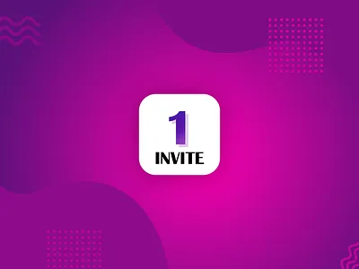 1-invites animation app branding character design flat icon identity illustration ios lettering logo logo design minimal type typography ui design ux vector website