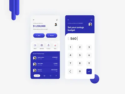 Bank App Screens app branding design interface design screen design ui ui ux vector