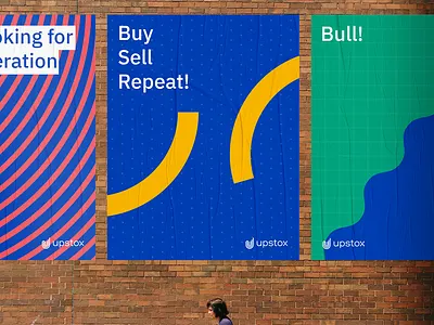 Upstox - Identity design brand agency branding identity design typography